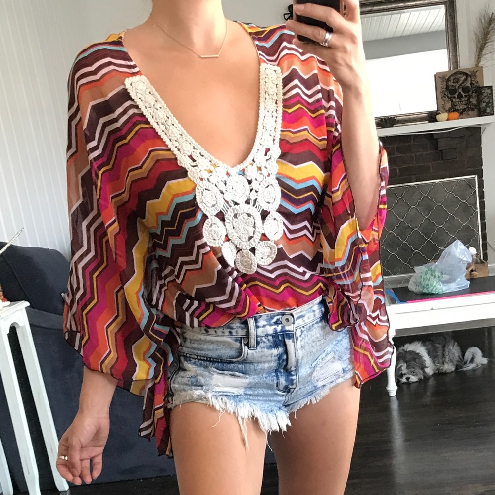 Boho festival dress Kimono top